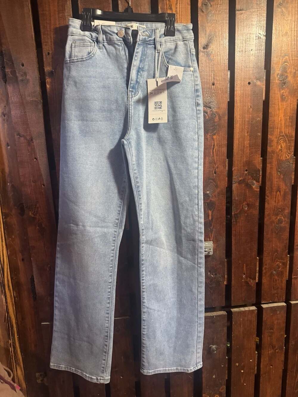Katch Me Wide Leg Jeans Light Wash